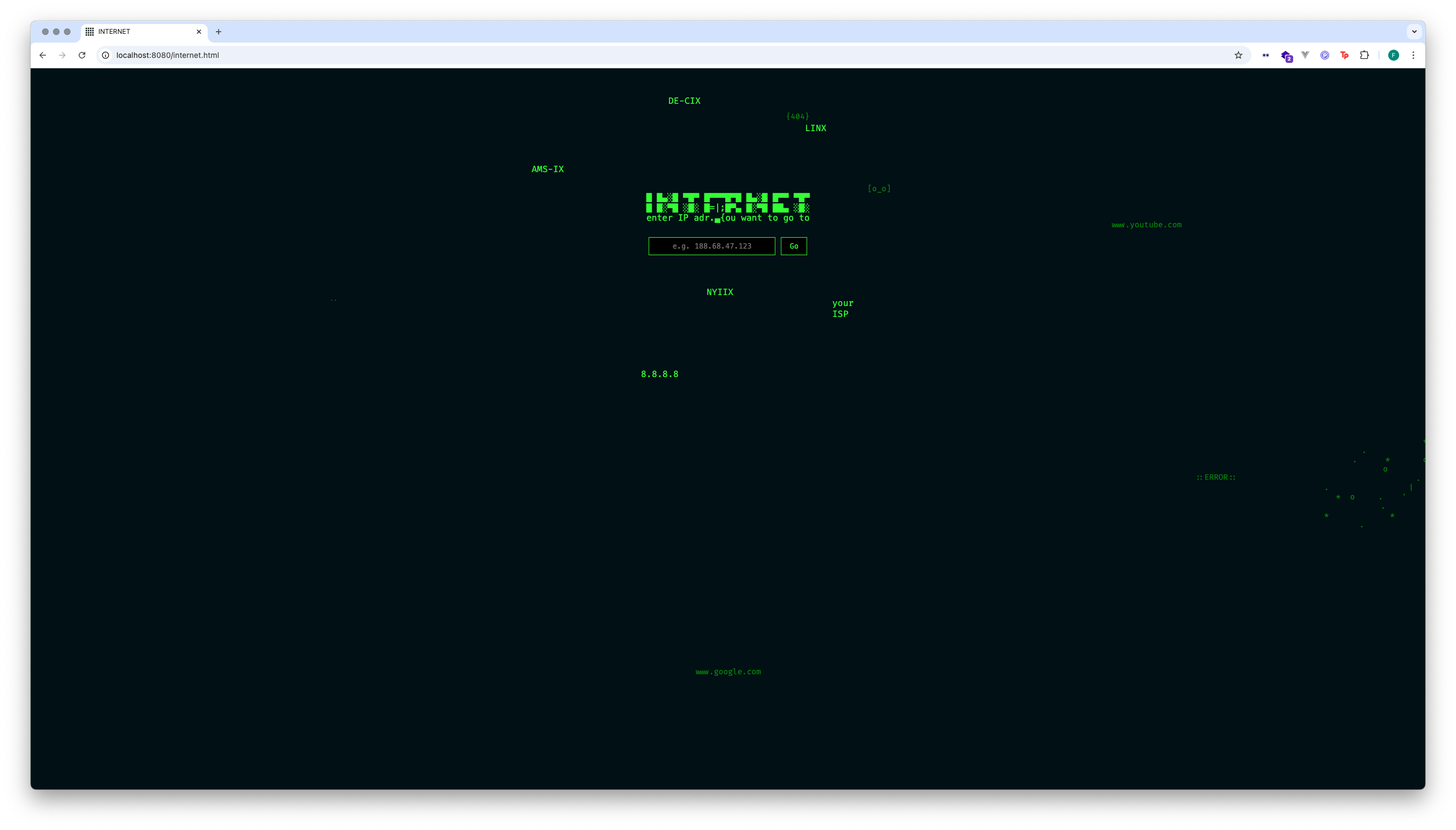 Fig. 6. Screenshot of the Inspect game website by Clemens Hornemann. Source: Primary